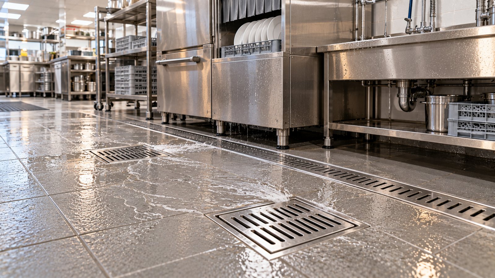 commercial kitchen floor drains dishwash dubai