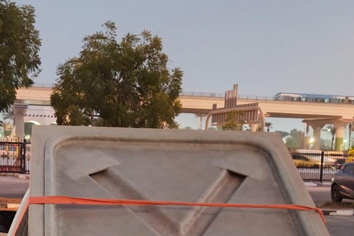 GRP sealing plates delivered to a project site in the UAE