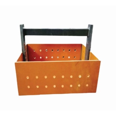 Steel sand trap basket with lifting handle