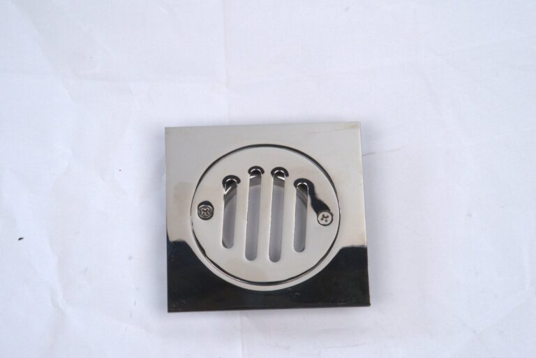Stainless steel floor drain with round grate