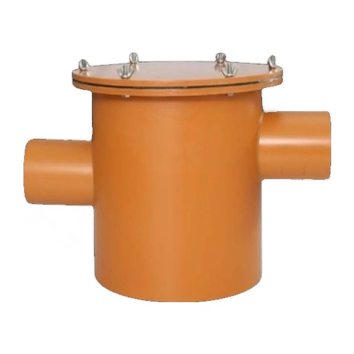 uPVC gully trap with bolted cover